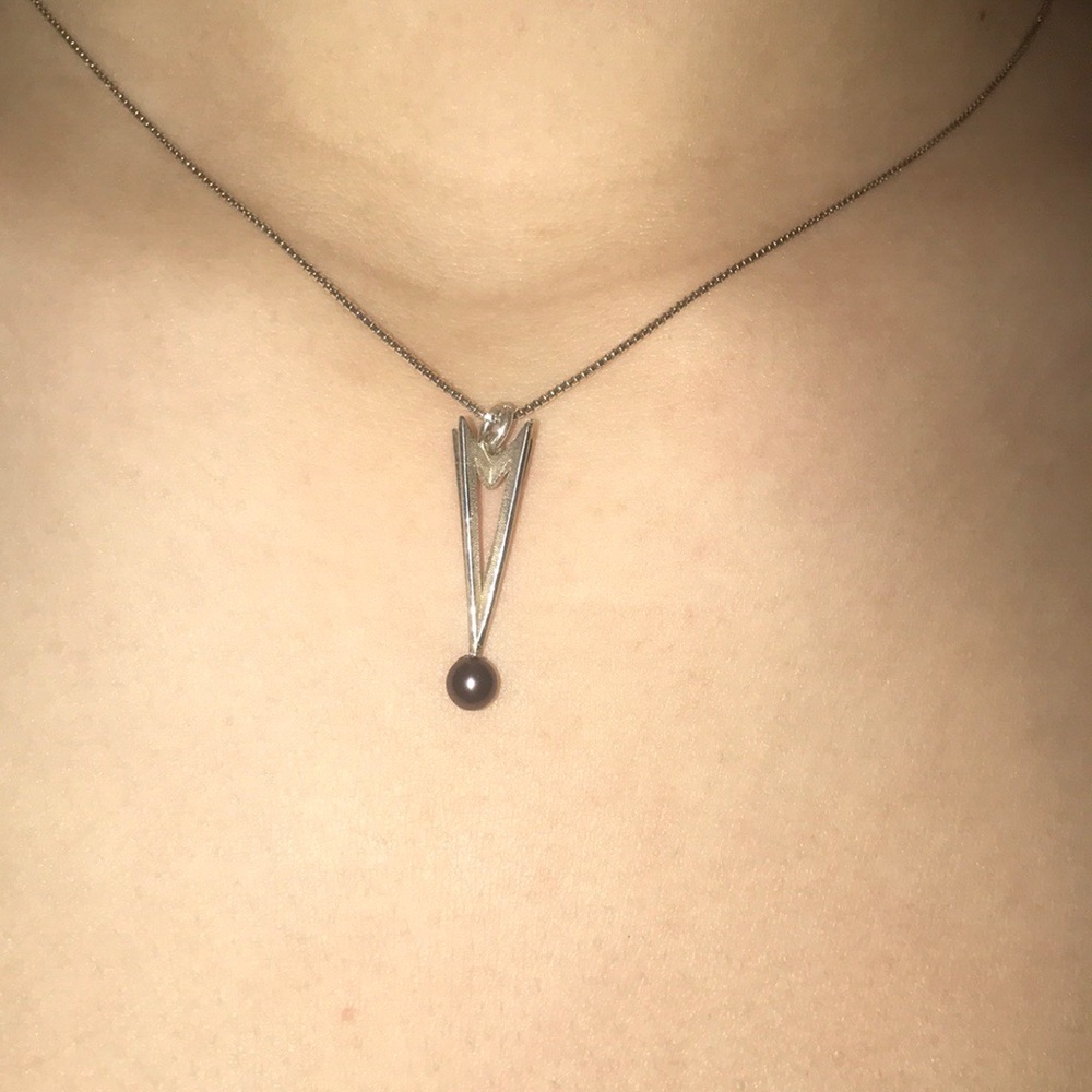 purple pendant necklace